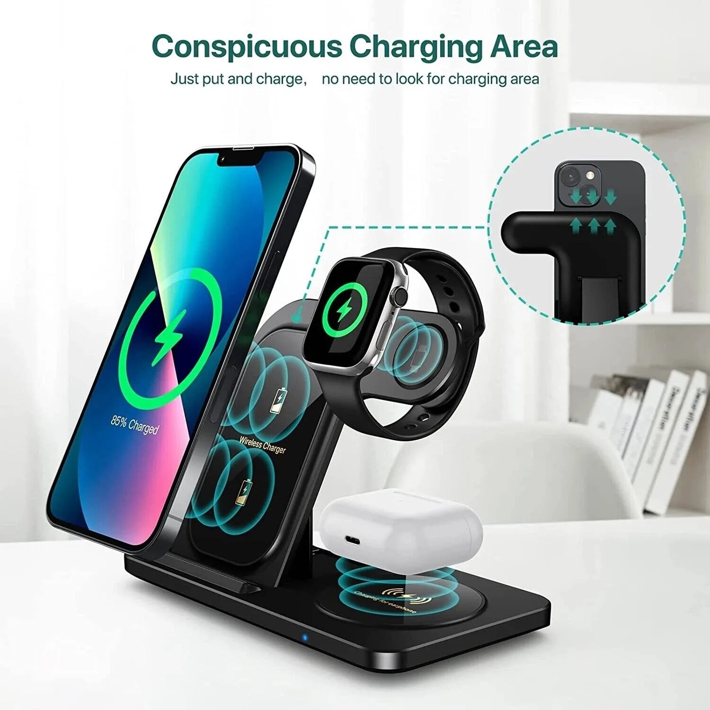 SnapMag 3-in-1 Folding Wireless Charger Stand